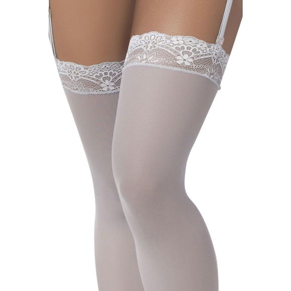 Mapale 1097 Mesh Thigh High Stockings - Picture 2 of 3